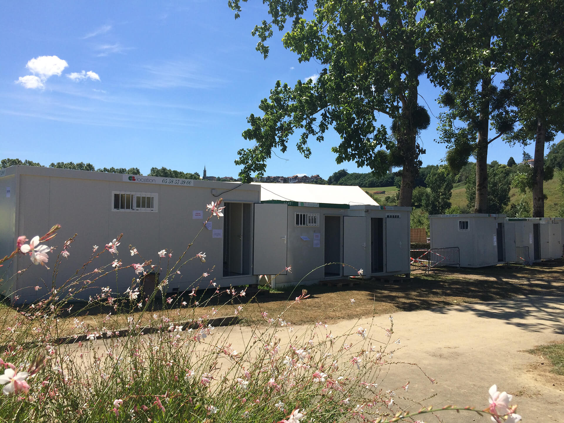 Sanitaires publics bois